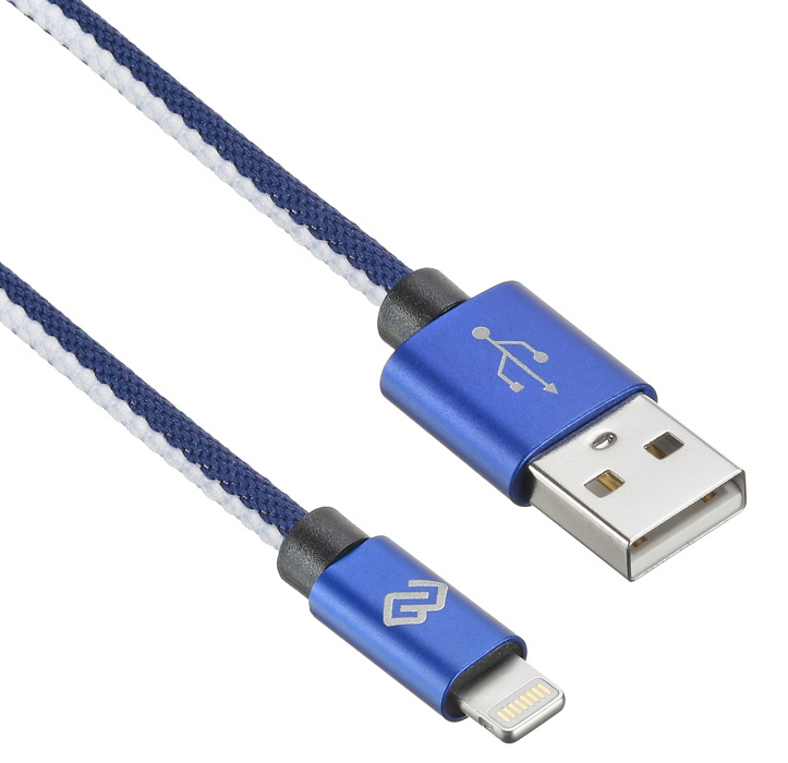 Кабель Digma LIGHT-1.2M-BL USB (m)-Lightning (m) 1.2м синий в Москвe