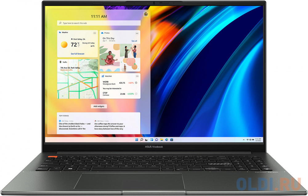 Ноутбук Asus 90NB0XW2-M00460 VivoBook S M5602QA-KV105W 16&quot; WQXGA(2560x1600) IPS 120Hz/AMD Ryzen 7 5800H 3,2Ghz Octa/16GB/1TB SSD/Integrated/Wi-Fi