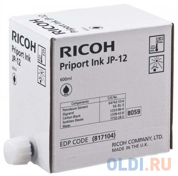 PRIPORT BLACK INK TYPE JP-12 5 картриджей*600мл