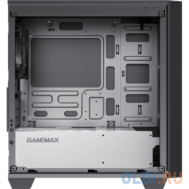 Компьютерный корпус, без блока питания mATX/ Gamemax Aero Mini mATX case, black, w/o PSU, w/1xUSB3.0+1xUSB2.0, w/3x12cm ARGB front fans GMX-12-Rainbow