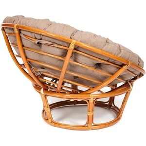 Кресло TetChair Papasan 23/01 W с подушкой Cognac коньяк/экошерсть коричневый 1811-5 в Москвe