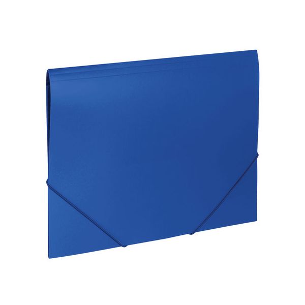 Папка на резинках BRAUBERG Office, синяя, до 300 листов, 500 мкм, 227712, (10 шт.)