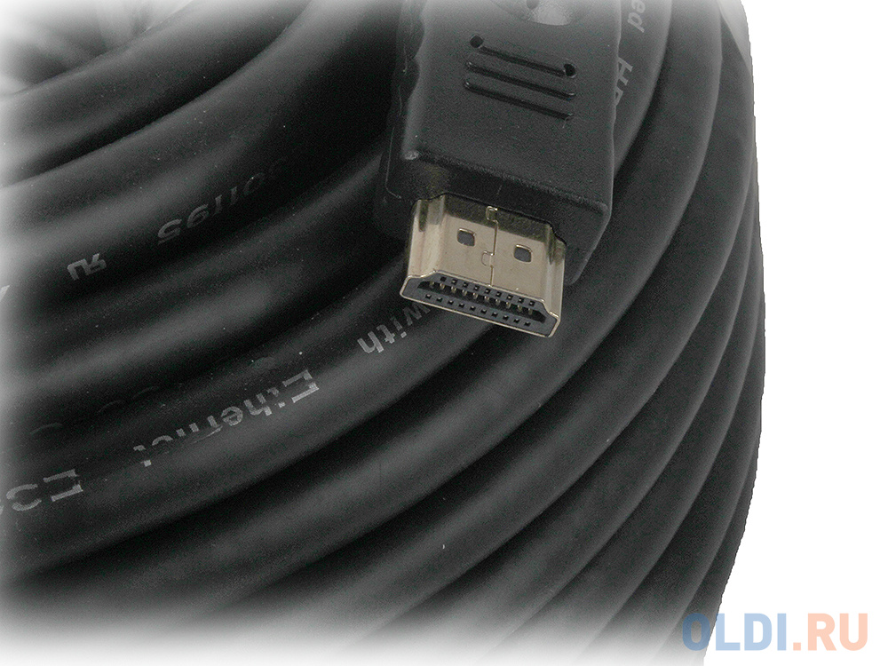 Кабель HDMI 30м Gembird CC-HDMI4-30M круглый черный