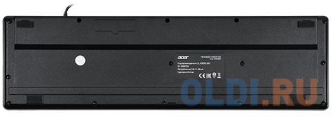 Клавиатура проводная Acer OKW020 USB черный