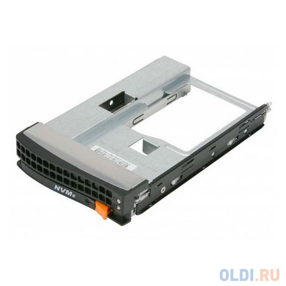 Tool-less Black gen-5 3.5-to-2.5 NVMe drive tray, Orange tab