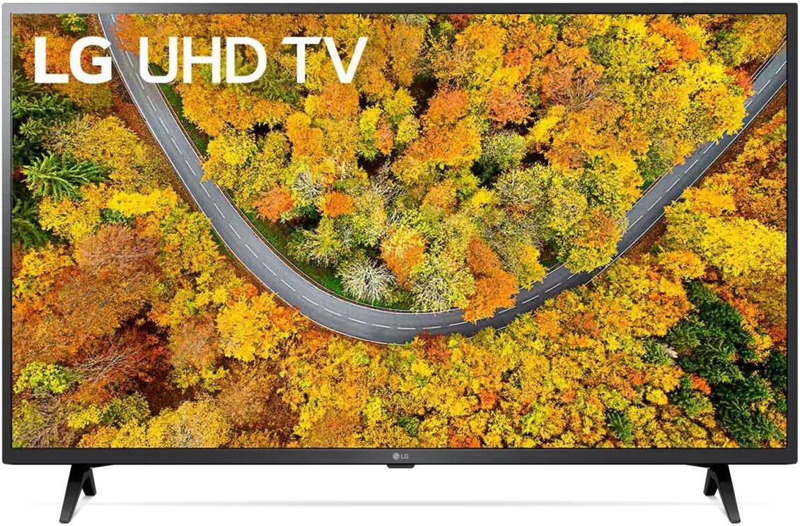 Телевизор LG 43UP76006LC.ARU, 43", LED, 4K Ultra HD, WebOS, черный