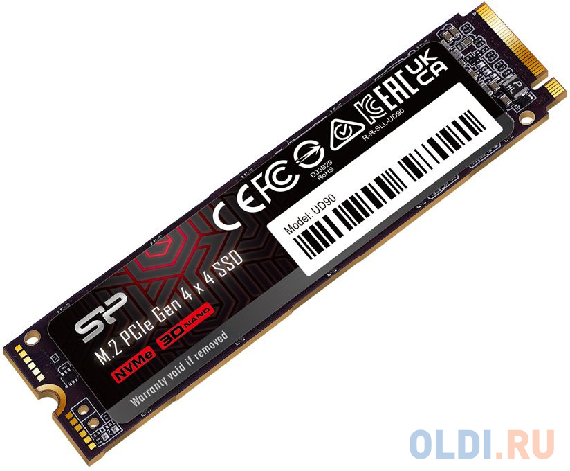 Solid State Disk Silicon Power UD90 250Gb PCIe Gen4x4 M.2 PCI-Express (PCIe) SP250GBP44UD9005 в Москвe