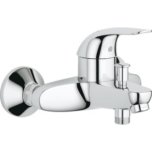 Смеситель для ванны Grohe Euroeco с душевым гарнитуром, хром (32743000, 26083002)