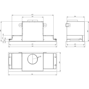 Вытяжка AKPO WK-6 Neva glass 80 см. белый