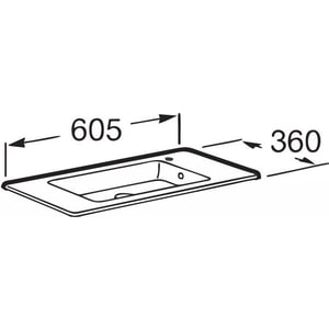 Раковина мебельная Roca Debba Unik 60х36 (32799H000 / 32799H00Y)