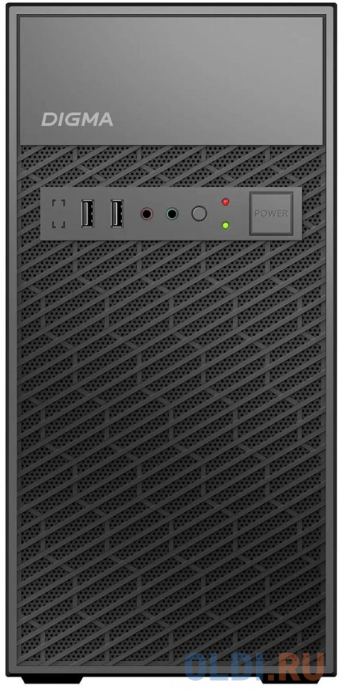 Корпус Digma DCC-MN303 черный без БП mATX 1x80mm 2x120mm 1xUSB2.0 1xUSB3.0 audio