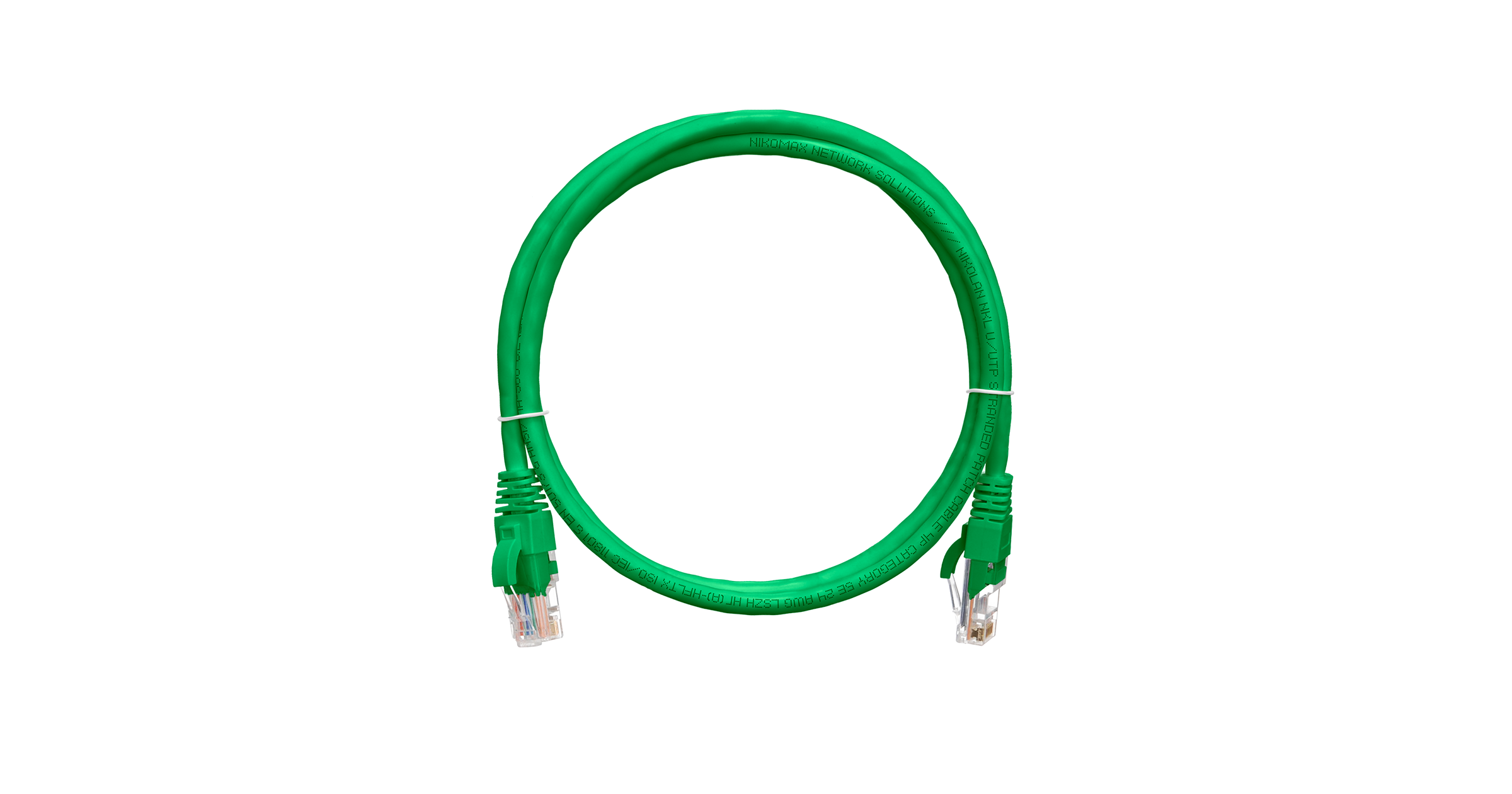 Патч-корд UTP кат.5e, 1.5 м, RJ45-RJ45, зеленый, CU, LSZH, NIKOMAX (NMC-PC4UD55B-015-C-GN)