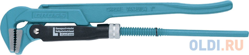 Ключ трубный рычажный GROSS 15601 №1  1 цельнокованный CrV, тип - L