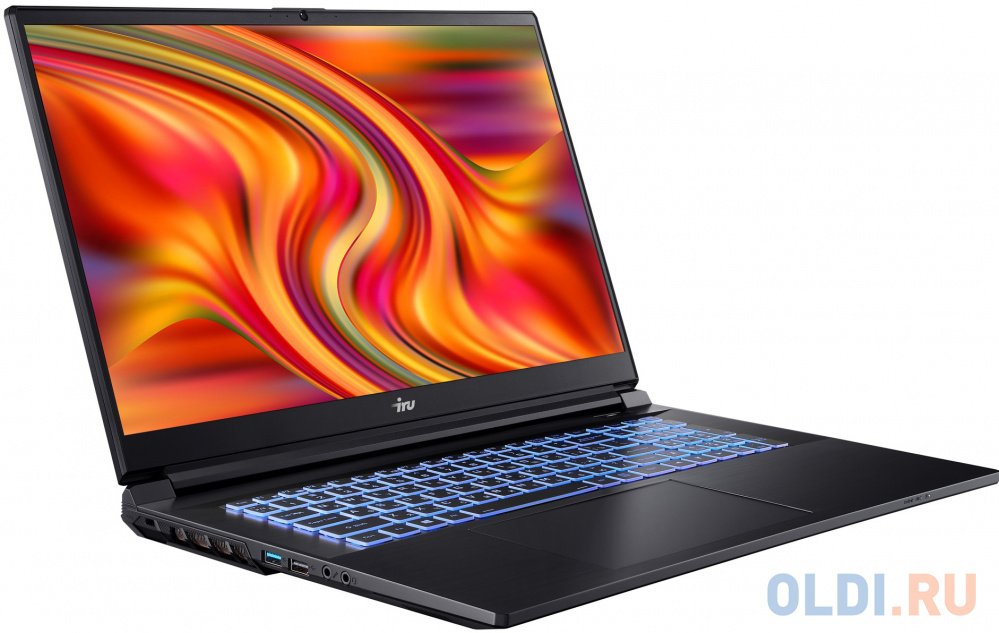 Ноутбук IRU Калибр 17ALC Core i5 12500H 32Gb SSD512Gb NVIDIA GeForce RTX 3060 6Gb 17.3" IPS FHD (1920x1080) Free DOS black WiFi BT Cam 3465mAh (1