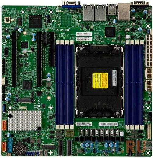 Supermicro MBD-X13SEM-F-B 1xLGA-4677, Intel Xeon SP gen 4, Intel C741, 8x DDR5 4800/4400/4000 MHz. 2x1Gbe Base-T i350+1xMgmt LAN, 10xSATA3, 2xSATA-DOM