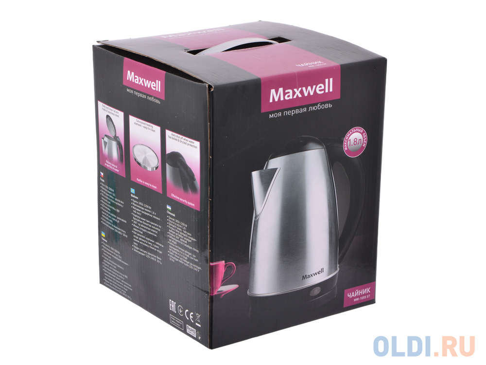 Чайник электрический Maxwell MW-1055(ST) в Москвe