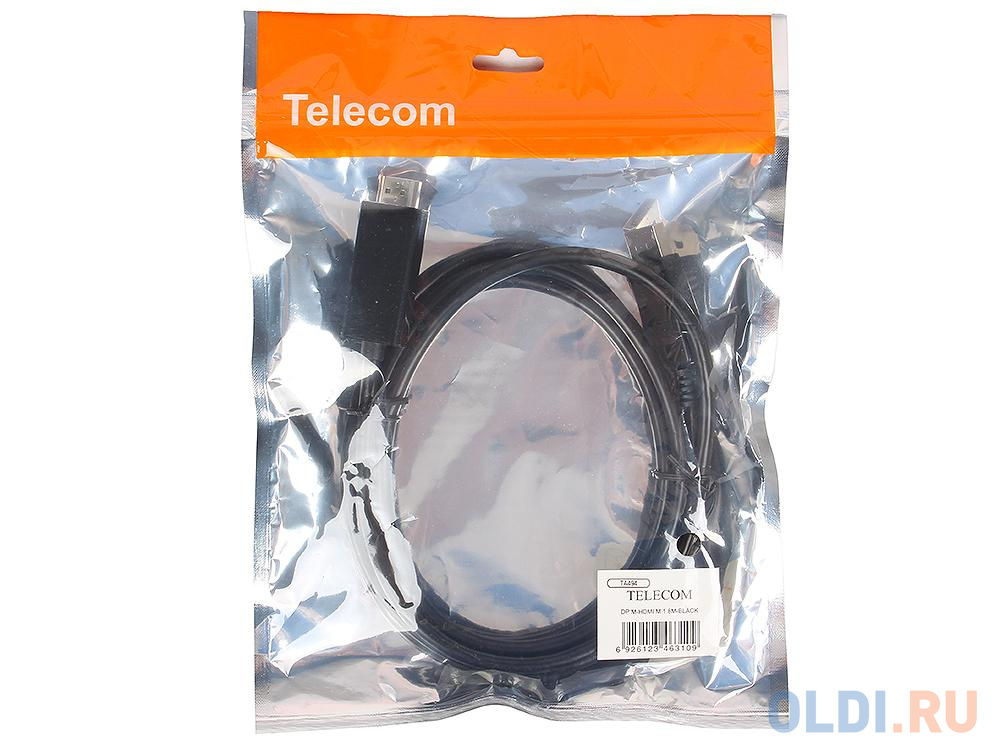 Кабель-переходник DisplayPort M - HDMI M 1.8m Telecom [TA494] в Москвe