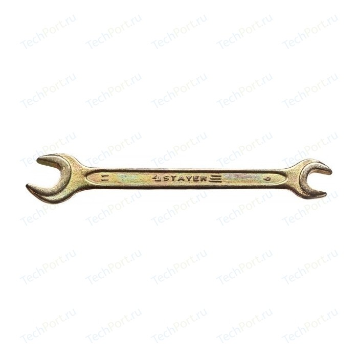 Ключ гаечный рожковый 9 мм, 11 мм, STAYER (27038-09-11)