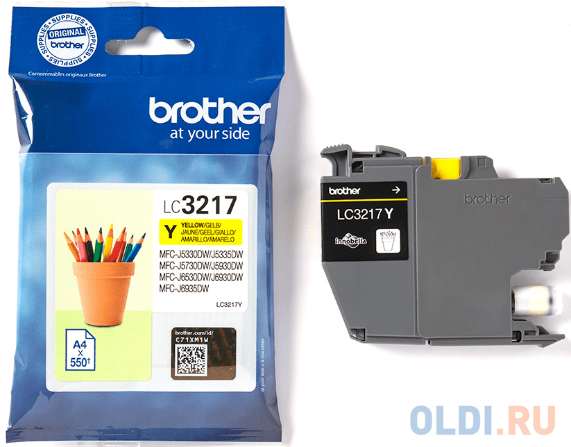 Картридж BROTHER  LC3217Y MFC-J6930DW желтый