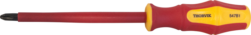 Отвертка крестовая PH3x150мм, CrV, магнитный наконечник, диэлектрическая, Thorvik SDPI315 (52180)
