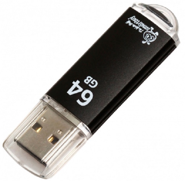 Флешка SmartBuy 64Gb V-Cut Black USB 2.0