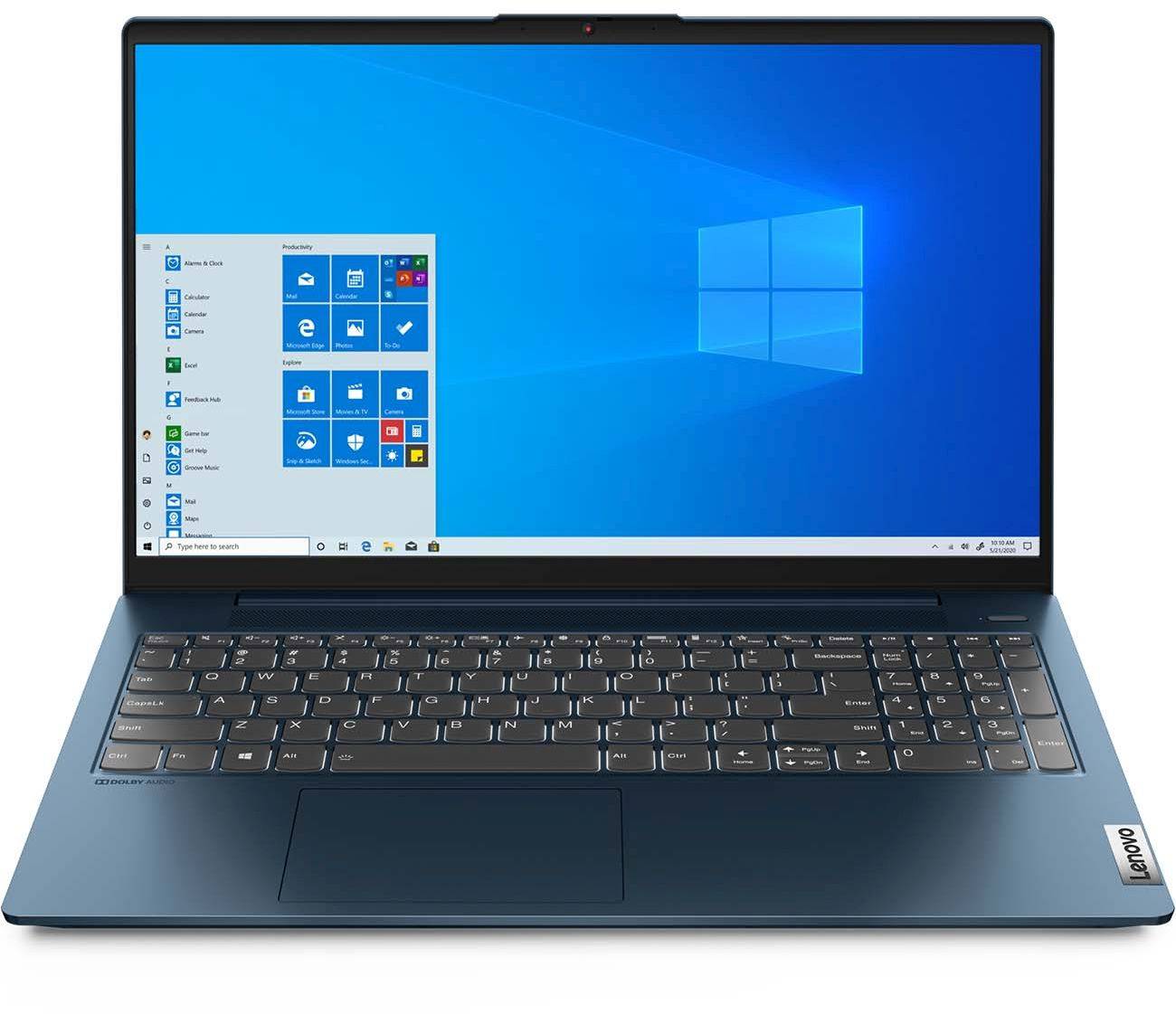 Ноутбук Lenovo IP5 15ITL05, 15.6", IPS, Intel Core i3 1115G4, DDR4 8ГБ, SSD 512ГБ, Intel UHD Graphics, синий (82fg01ujak)