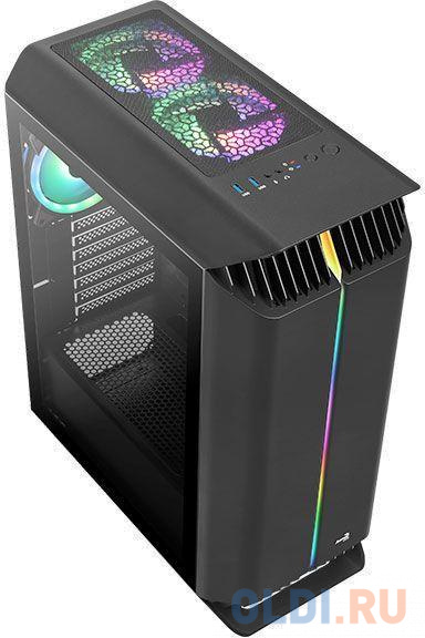 Корпус ATX Aerocool Gladiator Duo-G-BK-v1 Без БП чёрный