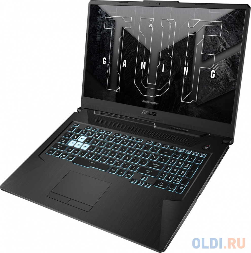 Ноутбук Asus TUF Gaming F17 FX706HF-HX014 Core i5 11400H 16Gb SSD512Gb NVIDIA GeForce RTX 2050 4Gb 17.3" IPS FHD (1920x1080) noOS black WiFi BT C