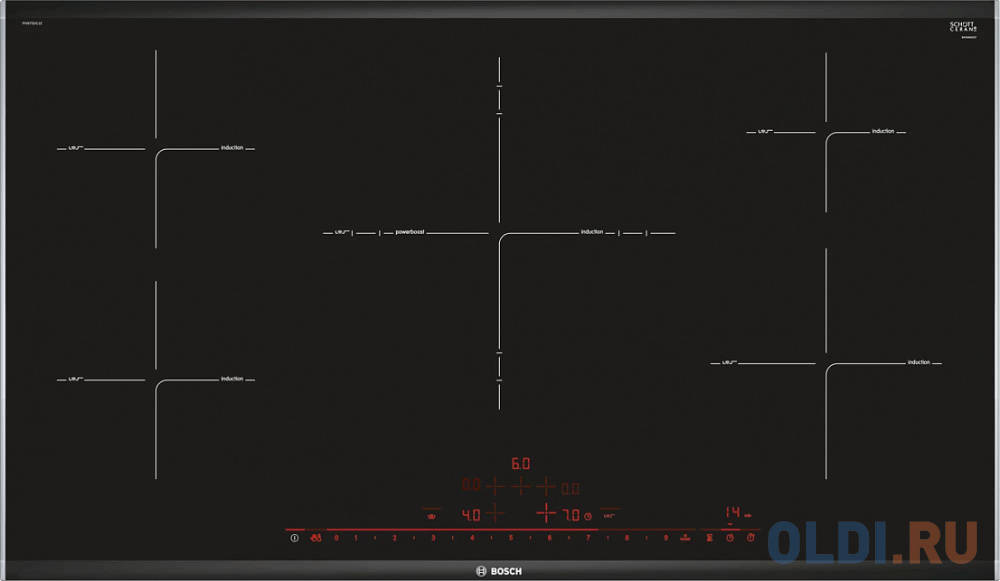 Индукционная варочная поверхность Bosch Serie 8 PIV975DC1E черный