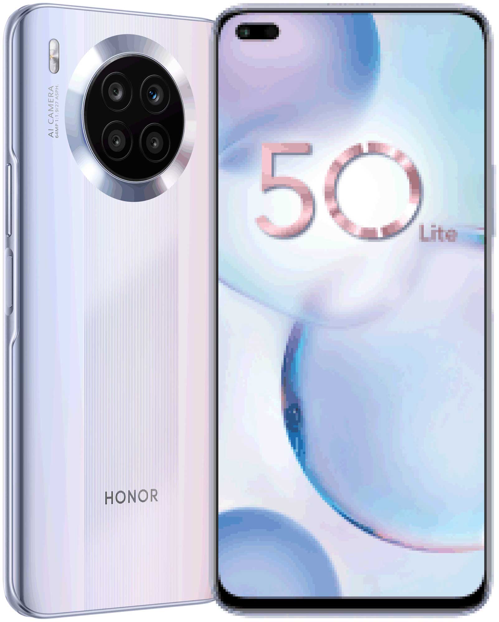 Смартфон Honor 50 Lite 6/128Gb Silver в Москвe