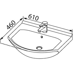 Раковина Aquanet Shenxin 60 (0060) (170121)