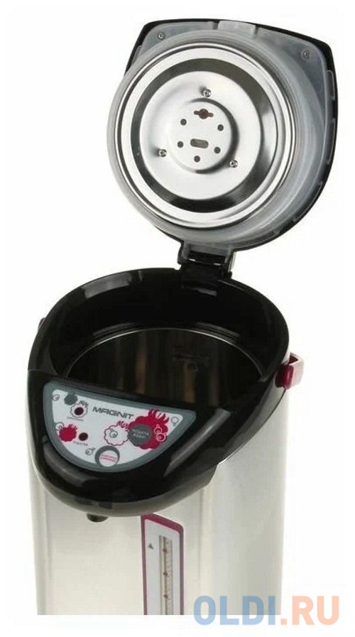 Термопот Magnit RTP-033 800 Вт серебристый чёрный 4 л металл/пластик
