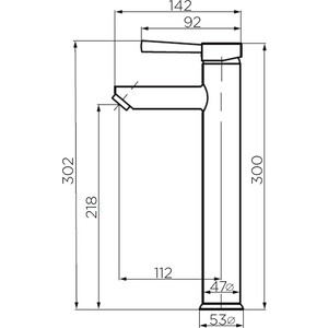 Смеситель для раковины Dorff Logic (D3002102SS)