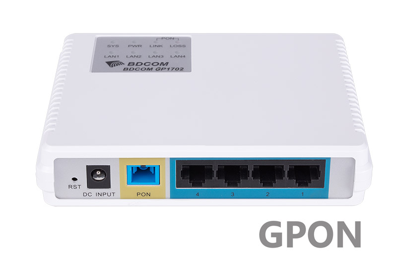 Абонентский терминал (ONU) BDCOM GP1702-4G, WAN (GPON SC/UPC) 1x1 Гбит/с, LAN 4x1 Гбит/с (GP1702-4G)
