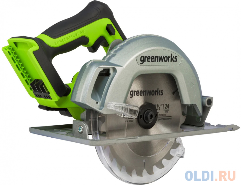 Greenworks GD24CS 24В Пила циркулярная (без аккум.бат и зарядн.уст-ва) [1500907] в Москвe