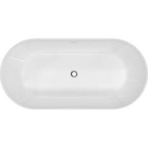 Акриловая ванна BelBagno 160x75 слив-перелив хром (BB306-1585, BB39-OVF-CRM)