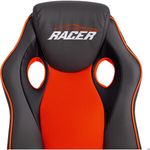 Компьютерное кресло TetChair Кресло RACER GT new кож/зам/ткань, металлик/оранжевый, 36/07