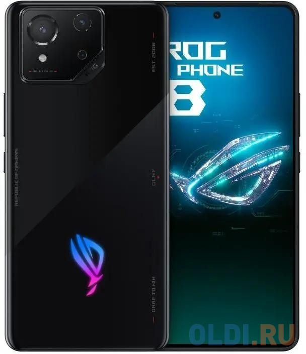 Смартфон Asus AI2401_A ROG Phone 8 256Gb 12Gb черный моноблок 3G 4G 2Sim 6.78" 1080x2400 Android 14 50Mpix 802.11 a/b/g/n/ac/ax/be NFC GPS GSM900 в Москвe