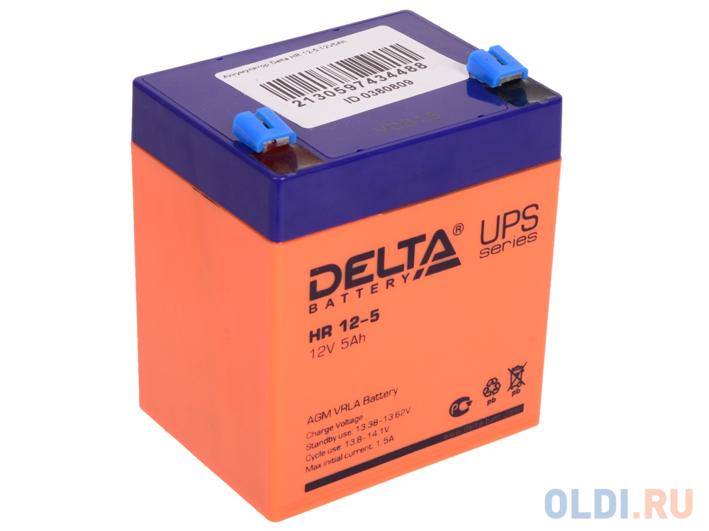 Аккумулятор Delta HR 12-5 12V5Ah