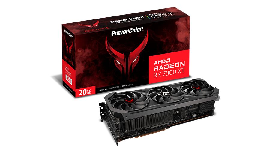 Видеокарта PowerColor AMD Radeon RX 7900XT 20480Mb 320 GDDR6 (RX7900XT 20G-E/OC)