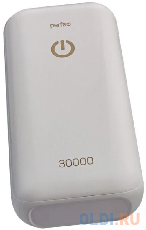 Внешний аккумулятор Power Bank 30000 мАч Perfeo Powerbank 30000 белый PF_B4301 в Москвe