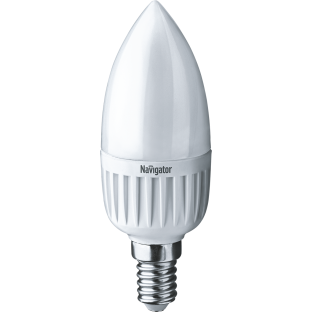 Лампа светодиодная E14 свеча на ветру/FC37, 7Вт, 2700K / теплый свет, 625лм, Navigator (NLL-FC37-7-230-2.7K-E14-FR / 94495 / 18946)