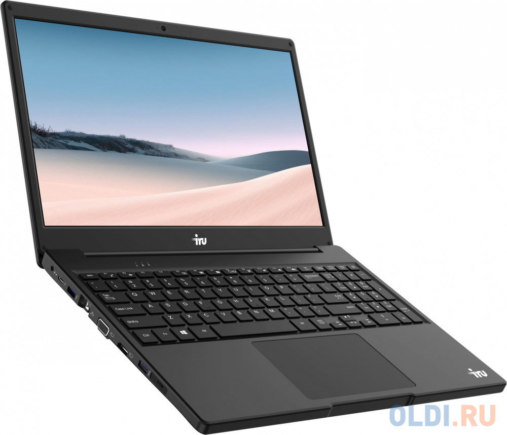 Ноутбук IRU Калибр 15Y Core i7 8550U 16Gb SSD240Gb Intel UHD Graphics 620 15.6" FHD (1920x1080) Free DOS black WiFi BT Cam 8000mAh (1941855)