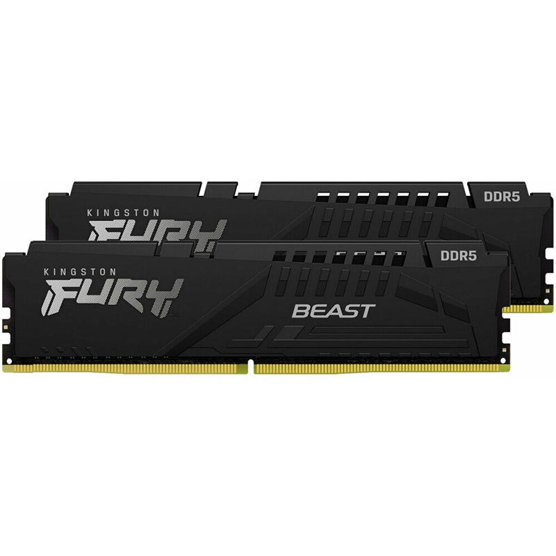 Модуль памяти Kingston Fury Beast Black EXPO DDR5 DIMM 5600MHz PC-44800 CL36 - 64Gb (2х32Gb) KF556C36BBEK2-64