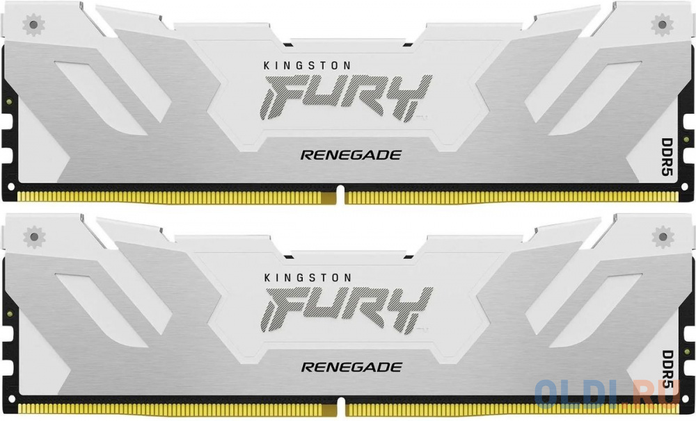 Комплект памяти DDR5 DIMM 64Гб (2х32Гб) 6000MHz CL32, Kingston FURY Renegade White