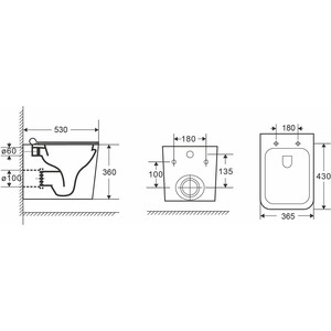 Комплект унитаза Point Ника с инсталляцией OLI pneumatic, белой клавишей Karisma, сиденье-микролифт, белый (879235pKA01+PN41081) в Москвe