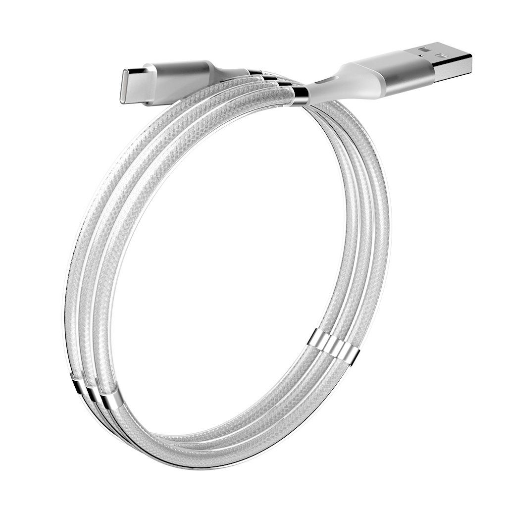 Кабель OLMIO MAGNET, USB 2.0 - Type-C, 1.2м, 2.1A в Москвe