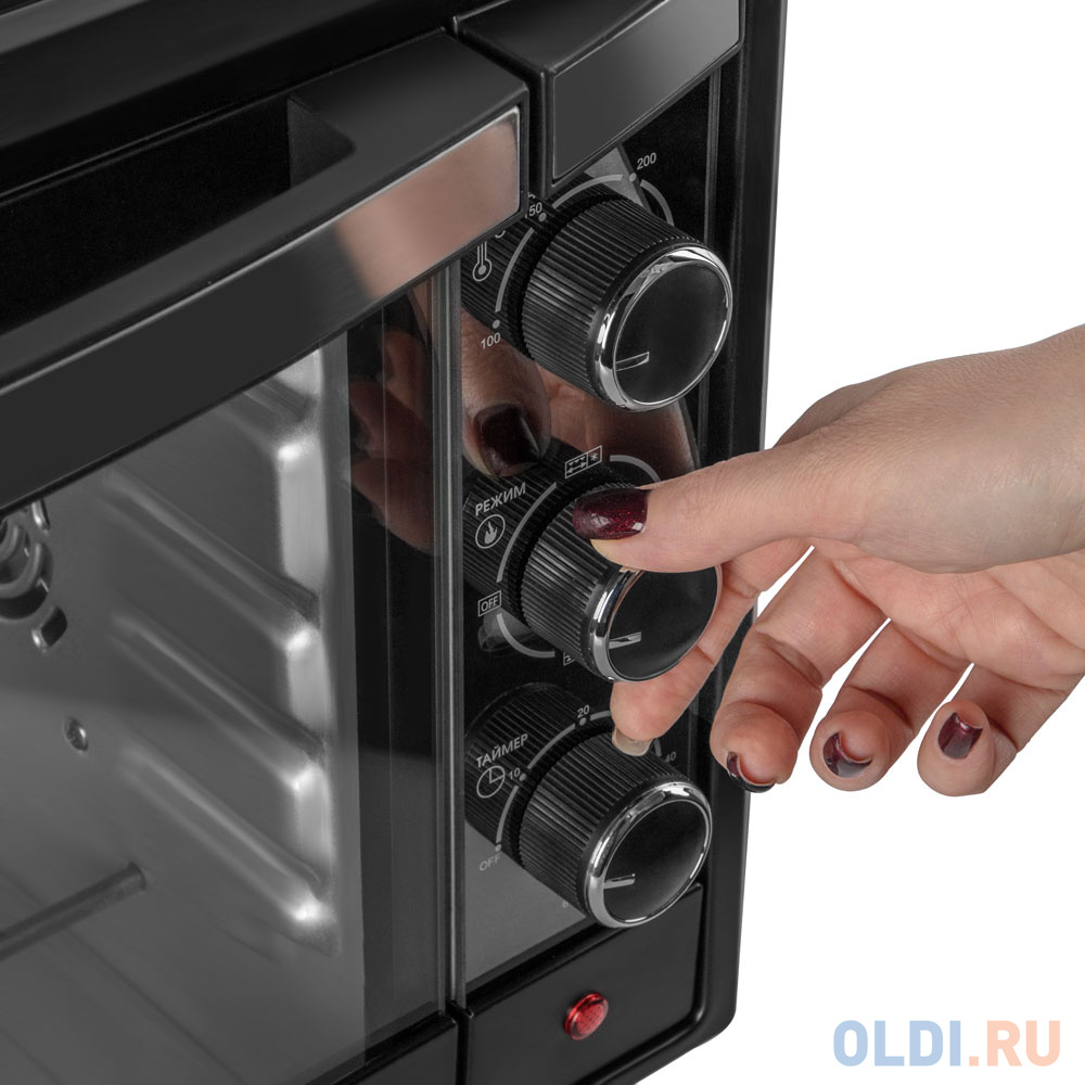 Мини-печь ENDEVER Danko 4046 black (Мощность 2000Вт, объем 45 л, температура до 250 °С) (90338)