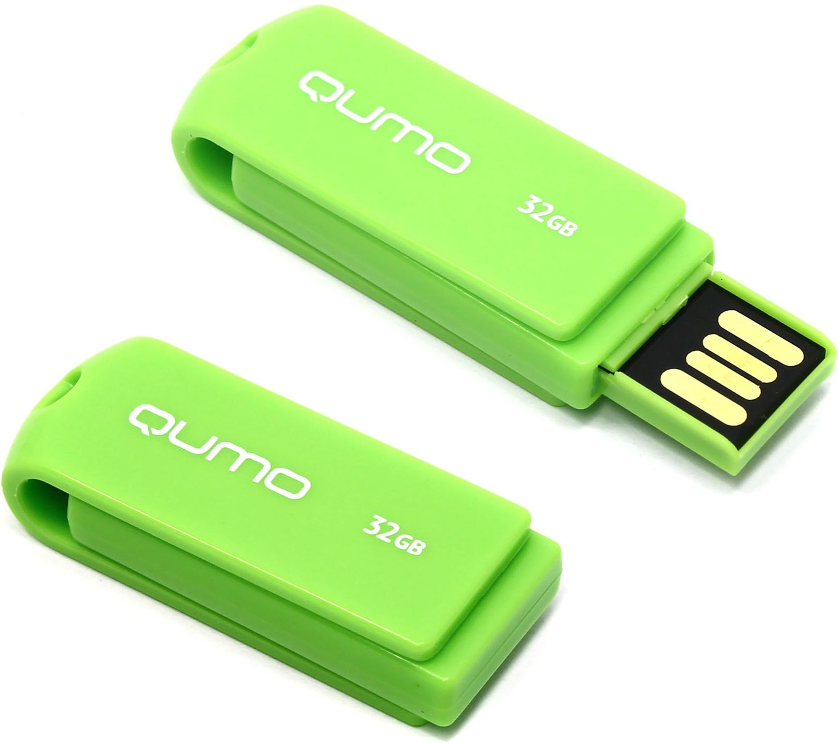 Флешка Qumo 32Gb (QM32GUD-TW-Pistachio) USB 2.0 Twist Pistachio в Москвe