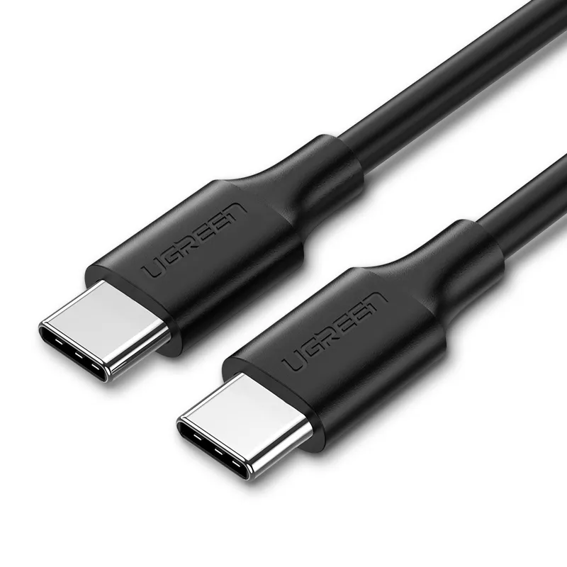 Кабель USB 2.0 Type-C(m)-USB 2.0 Type-C(m), 3A, 1м, черный UGREEN US286 (50997)
